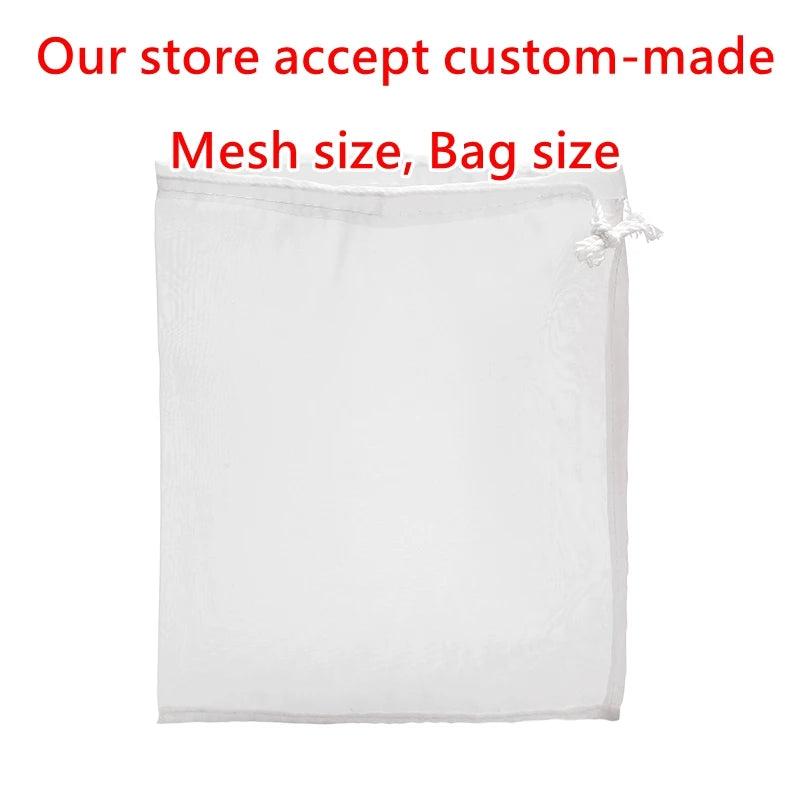 "Reusable Nylon Filter Bags – Soy Milk, Nut Milk, Tea, Coffee, Oil, and Yogurt Strainer Mesh"