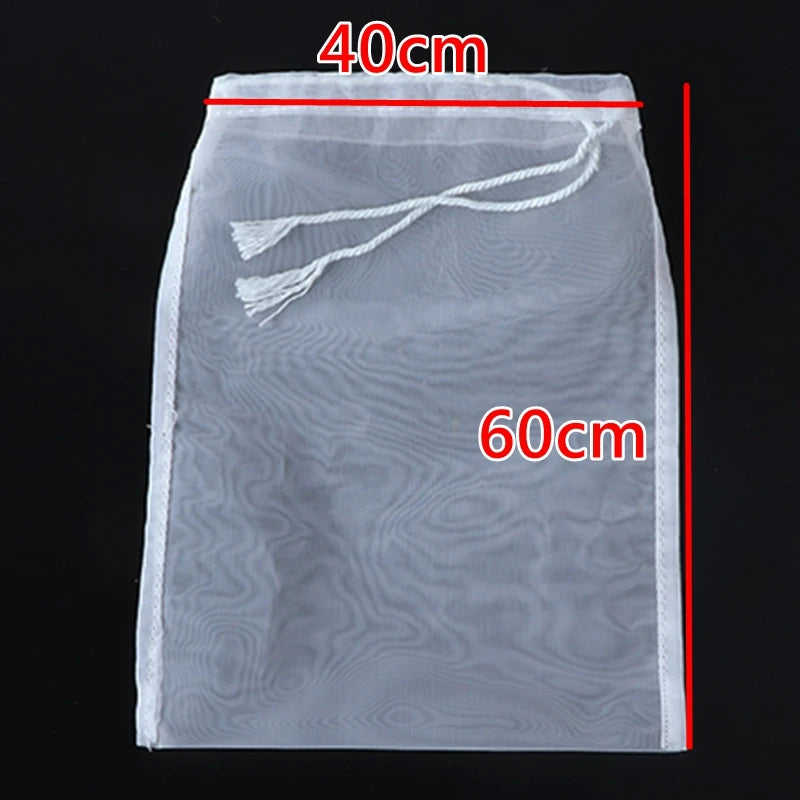 "Reusable Nylon Filter Bags – Soy Milk, Nut Milk, Tea, Coffee, Oil, and Yogurt Strainer Mesh"