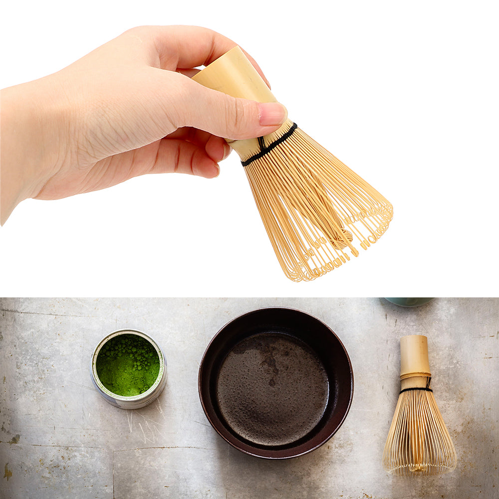 "Japanese Bamboo Chasen Whisk Set for Matcha – Traditional Tea Ceremony Accessories with 100% Matcha Green Tea Powder"