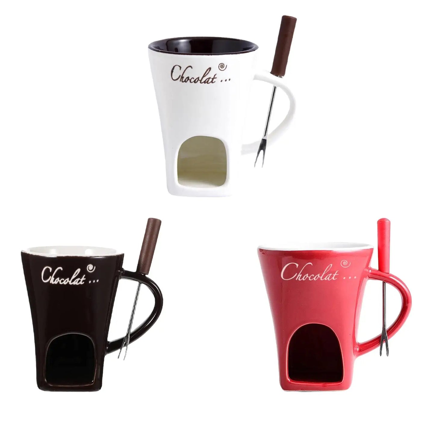 "130ML Chocolate Fondue Mug | Melting Cup, Coffee Cup, and Butter Pot for Desserts and Special Celebrations"