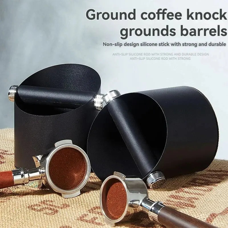 Coffee Grounds Knockbox Bin – Espresso Machine Handle Holder & Waste Dregs Container