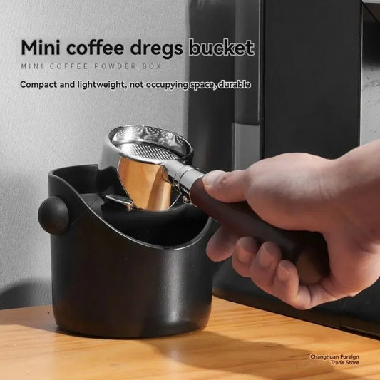 Coffee Grounds Knockbox Bin – Espresso Machine Handle Holder & Waste Dregs Container