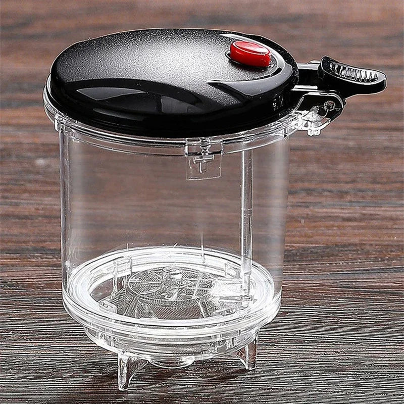 "Heat-Resistant Glass Teapot with One-Click Filter – Tea and Water Separation, Perfect for Tea and Coffee Brewing"