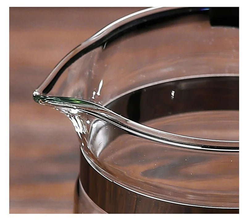 "Heat-Resistant Glass Teapot with One-Click Filter – Tea and Water Separation, Perfect for Tea and Coffee Brewing"