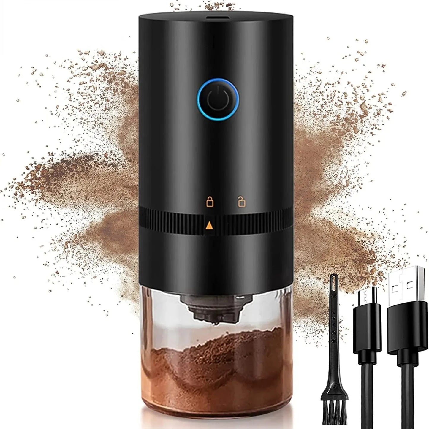 "Portable USB-C Electric Coffee Grinder | Professional Ceramic Grinding Core for Perfect Coffee Anywhere"