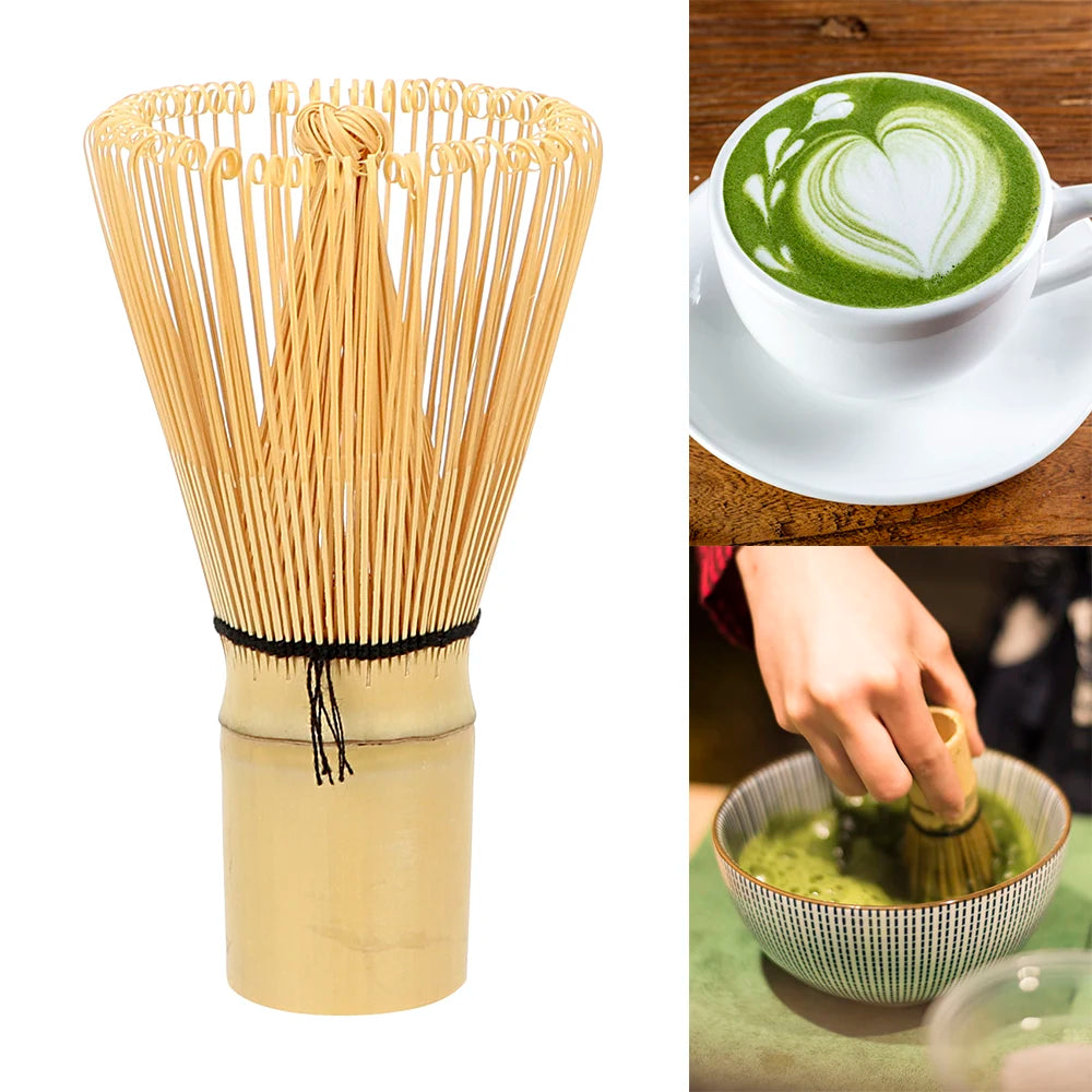 "Japanese Bamboo Chasen Whisk Set for Matcha – Traditional Tea Ceremony Accessories with 100% Matcha Green Tea Powder"