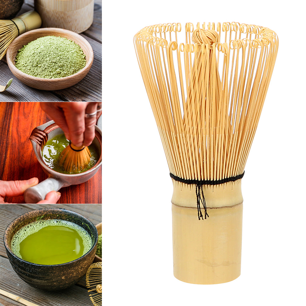 "Japanese Bamboo Chasen Whisk Set for Matcha – Traditional Tea Ceremony Accessories with 100% Matcha Green Tea Powder"