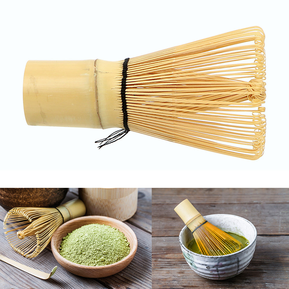 "Japanese Bamboo Chasen Whisk Set for Matcha – Traditional Tea Ceremony Accessories with 100% Matcha Green Tea Powder"